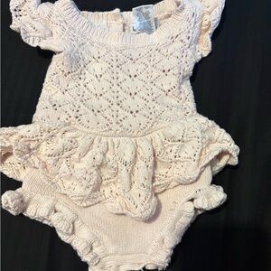 Nicole Miller Pink Lace Bodysuit